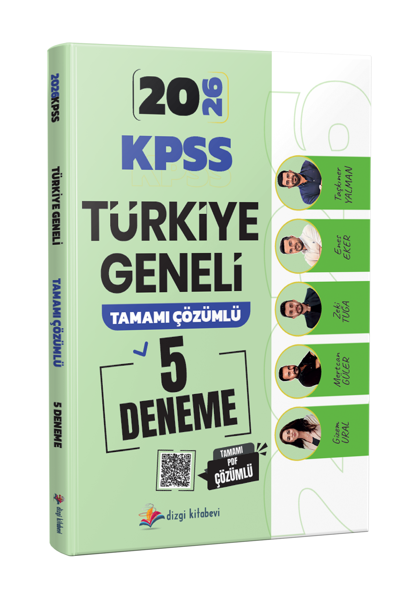 Dizgi Kitap 2026 KPSS Türkiye Geneli Tamamı PDF Çözümlü 5 Deneme Sınavı Enes Eker, Zeki Tuğa