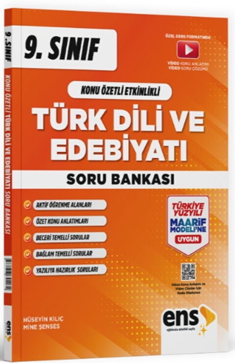 ENS Yayıncılık 9. Sınıf Türk Dili ve Edebiyatı Konu Özetli Etkinlikli Soru Bankası