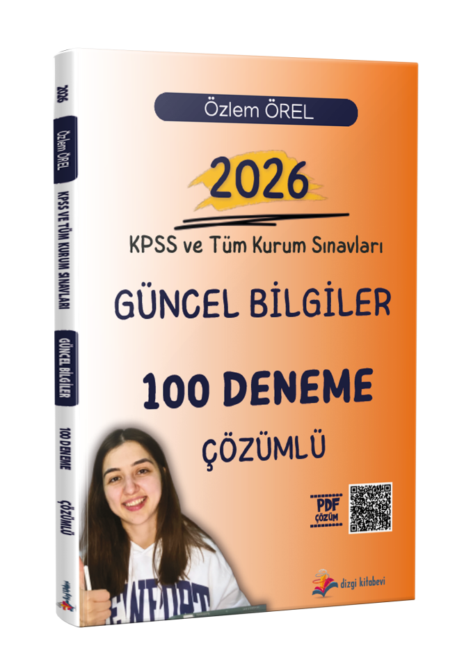 Dizgi Kitap 2026 KPSS ve Tüm Kurum Sınavları Güncel Bilgiler Tamamı PDF Çözümlü 100 Deneme Sınavı Özlem Örel