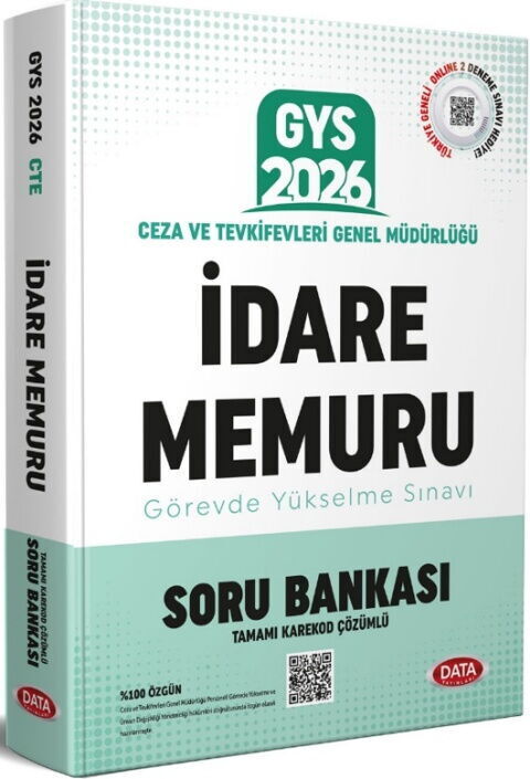 Data Yayınları 2026 GYS Ceza Ve Tevkifevleri İdare Memuru Soru Bankası