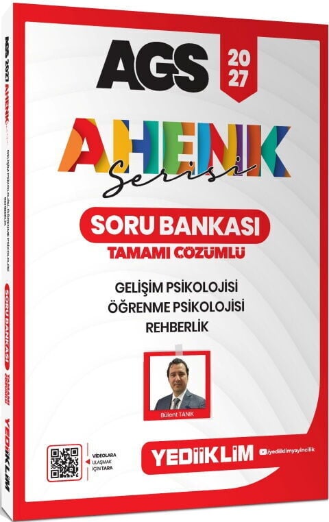 Yediiklim 2027 AGS Ahenk Serisi Gelişim Psikolojisi Öğrenme Psikolojisi ve Rehberlik Tamamı Çözümlü Soru Bankası
