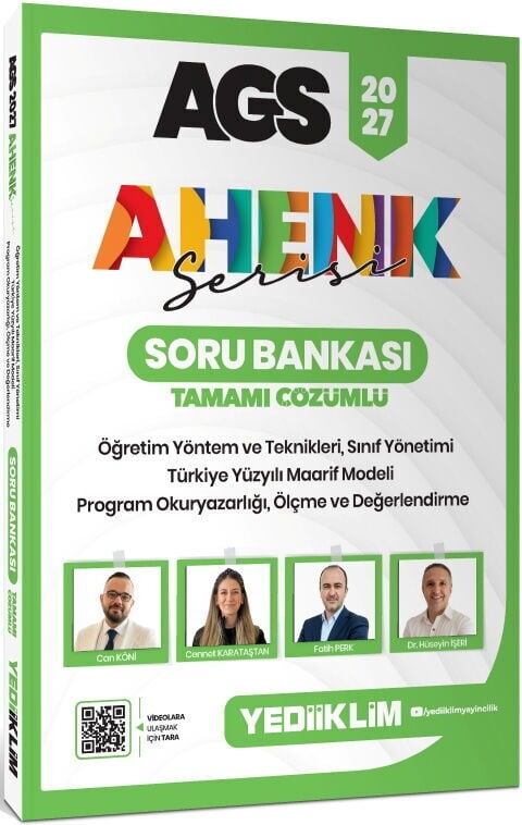 Yediiklim 2027 MEB AGS Eğitim Bilimleri Ahenk Serisi ÖYT Sınıf Yönetimi Program Okuryazarlığı Ölçme Soru Bankası