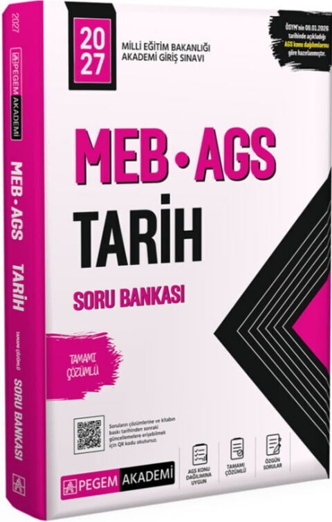 Pegem Yayınları 2027 MEB AGS Tarih Soru Bankası