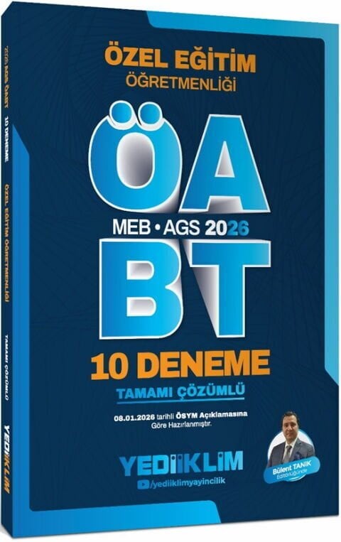 Yediiklim 2026 MEB AGS ÖABT Özel Eğitim Öğretmenliği Tamamı Çözümlü 10 Deneme