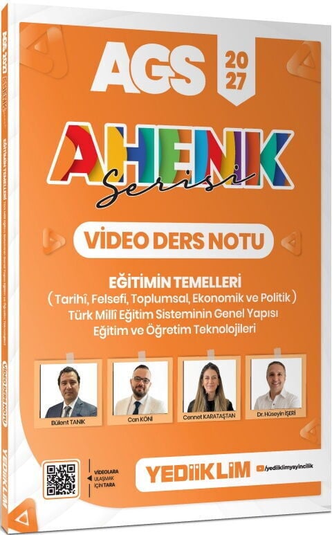 Yediiklim 2027 AGS Ahenk Serisi Eğitimin Temelleri ve Temel Kavramlar Türk Milli Eğitim Sisteminin Genel Yapısı Eğitim ve Öğren
