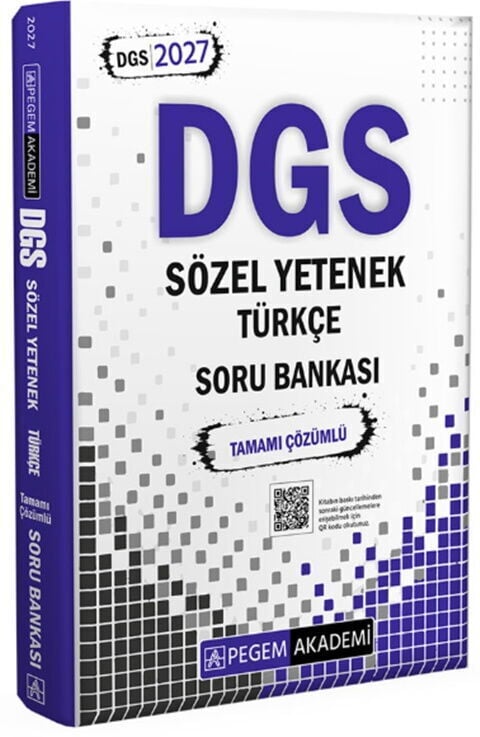 Pegem Akademi 2027 DGS Sözel Yetenek Türkçe Tamamı Çözümlü Soru Bankası