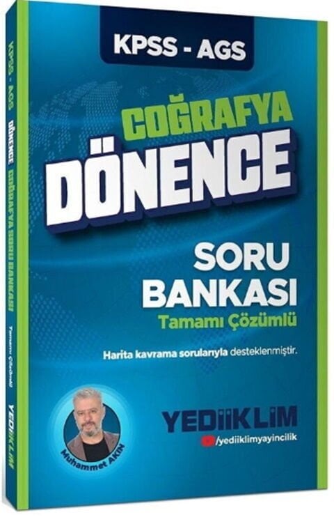 Yediiklim KPSS MEB AGS Coğrafya Dönence Soru Bankası