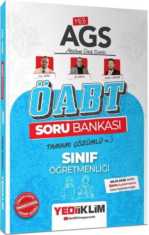 Yediiklim Yayınları 2026 MEB AGS Sınıf Öğretmenliği Soru Bankası