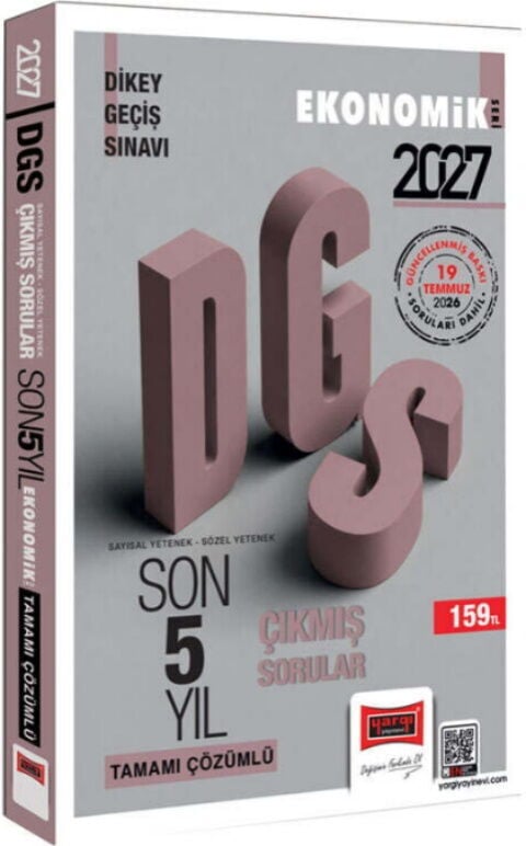 Yargı Yayınları 2027 DGS Sayısal Sözel Yetenek Tamamı Çözümlü Son 5 Yıl Çıkmış Sorular