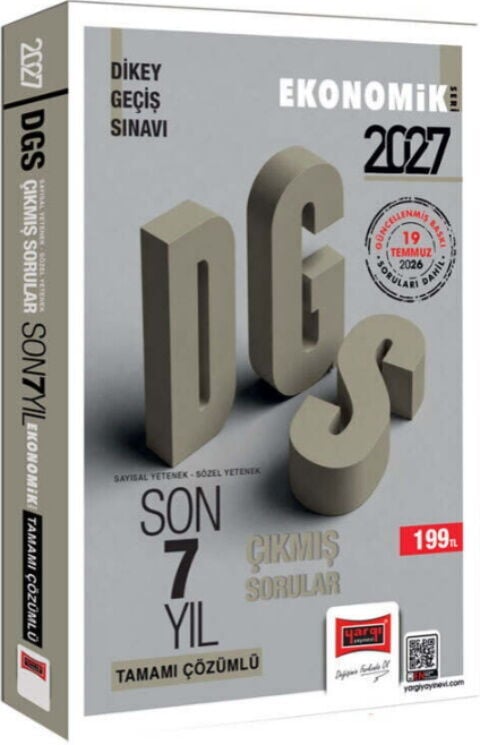 Yargı Yayınları 2027 DGS Sayısal Sözel Yetenek Tamamı Çözümlü Son 7 Yıl Çıkmış Sorular