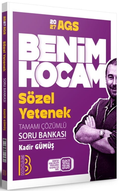 Benim Hocam 2027 AGS Sözel Yetenek Tamamı Çözümlü Soru Bankası