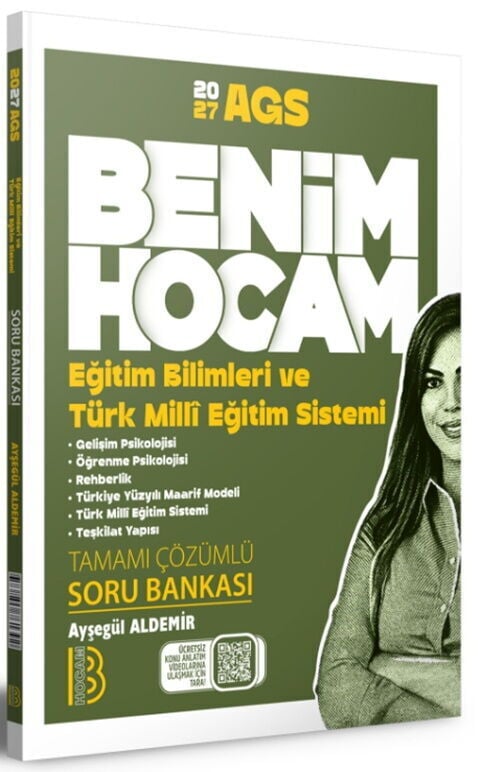 Benim Hocam 2027 MEB AGS Eğitim Bilimleri Gelişim ve Öğrenme Psikolojisi Soru Bankası