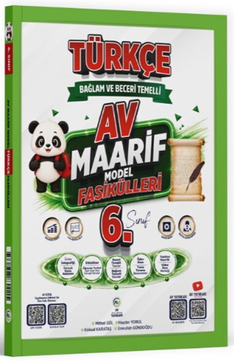 Av Yayınları 6. Sınıf Türkçe Maarif Model Fasikülleri