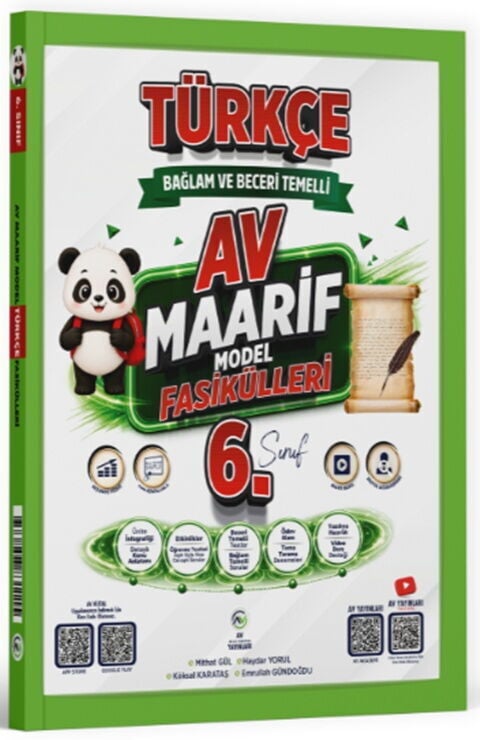 Av Yayınları 6. Sınıf Türkçe Maarif Model Fasikülleri