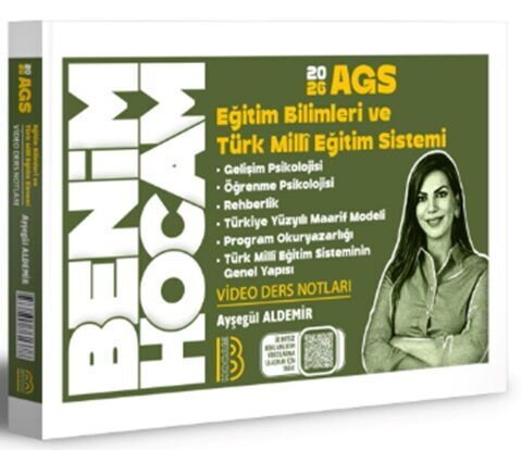 Benim Hocam 2026 AGS Eğitim Bilimleri ve Türk Milli Eğitim Sistemi Gelişim ve Öğrenme Psikolojisi Ders Notları
