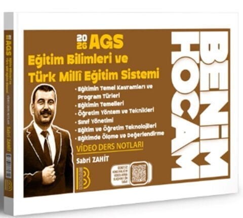 Benim Hocam 2026 AGS Eğitim Bilimleri ve Türk Milli Eğitim Sistemi Ders Notları