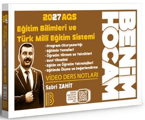 Benim Hocam 2027 AGS Eğitim Bilimleri ve Türk Milli Eğitim Sistemi Ders Notları