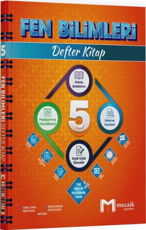 Mozaik Yayınları 5. Sınıf Fen Bilimleri Defter Kitap
