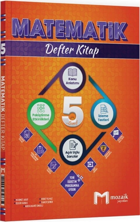 Mozaik Yayınları 5. Sınıf Matematik Defter Kitap