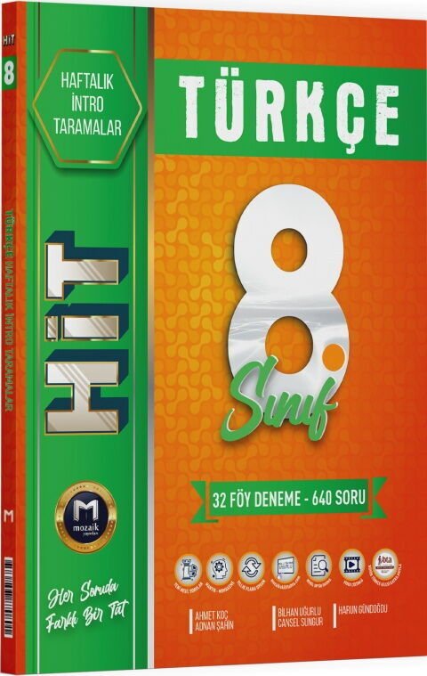 Mozaik Yayınları 8. Sınıf Türkçe HİT 32 Deneme