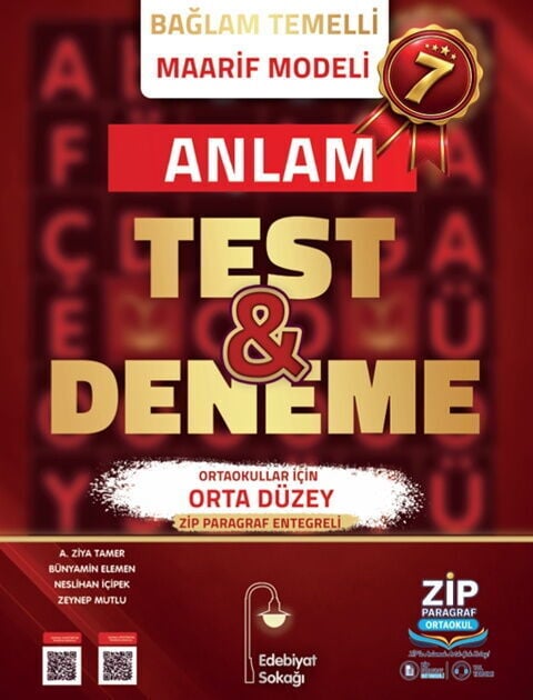 Edebiyat Sokağı 7. Sınıf Anlam Maarif Model Test ve Deneme