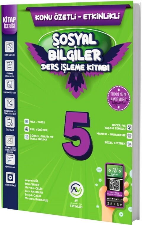 Av Yayınları 5. Sınıf Sosyal Bilgiler Kazanım Etkinlikli Ders İşleme Kitabı