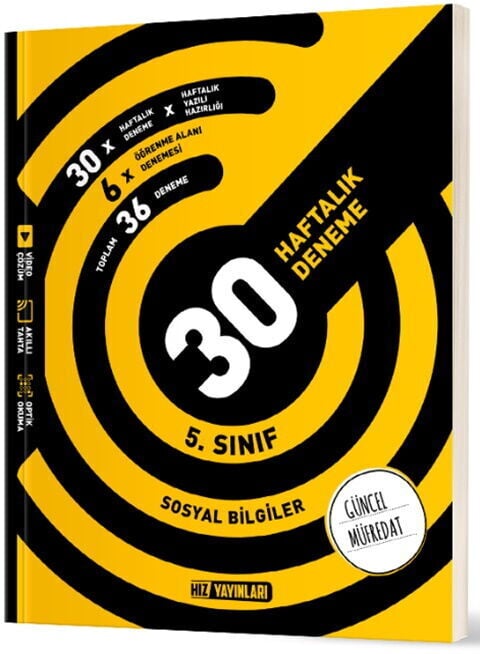 HIZ YAYINLARI 5. SINIF SOSYAL BİLGİLER HAFTALIK DENEME