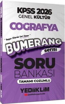 Yediiklim  2026 KPSS Genel Kültür Bumerang Coğrafya Tamamı Çözümlü Soru BankasıYediiklim 2026 KPSS Genel Kültür Bumerang Coğrafya Tamamı Çözümlü Soru Bankası