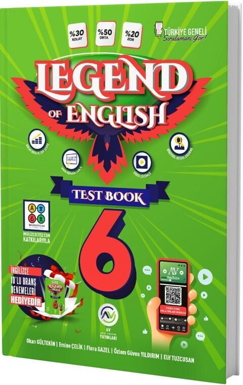 Av Yayınları 6. Sınıf Legend Of English Seri Test Book