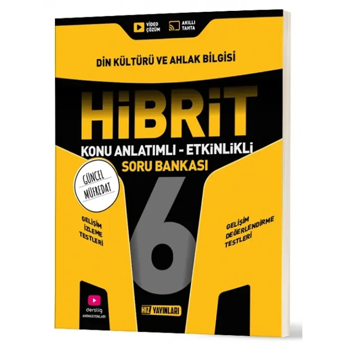 HIZ YAYINLARI 6. SINIF HİBRİT DİN KÜLTÜRÜ VE AHLAK BİLGİSİ SORU BANKASI