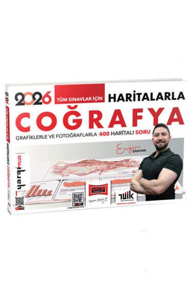 Yargı Yayınları 2026 Tüm Sınavlar İçin Haritalarla Coğrafya Grafiklerle ve Fotoğraflarla 400 Haritalı Soru (Engin Eraydın)