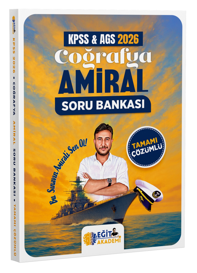 Eğit Akademi 2026 KPSS MEB AGS Coğrafya Amiral Soru Bankası