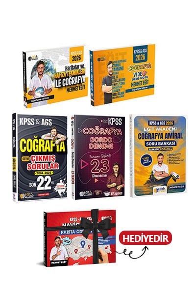 2026 KPSS AGS 30 Günde Coğrafya Kamp Seti Eğit Akademi