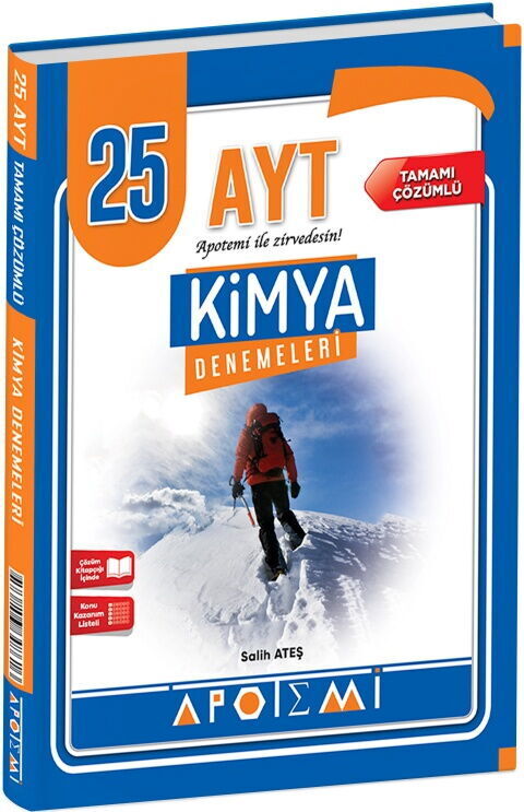 Apotemi Yayınları AYT Kimya 25 li Deneme
