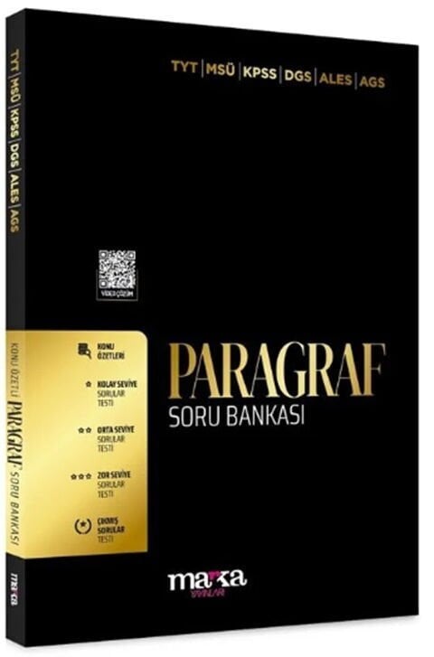 Marka Yayınları KPSS TYT MSÜ DGS ALES MEB AGS Paragraf Soru Bankası