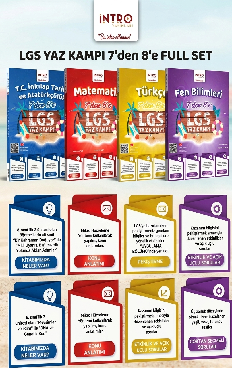 LGS Yaz Kampı 7’den 8’e FULL SET