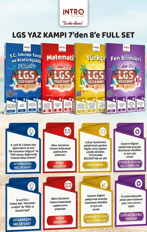 LGS Yaz Kampı 7’den 8’e FULL SET