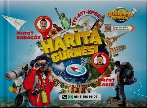 Coğrafya Gurmesi Yayınları TYT AYT KPSS Coğrafya Harita Gurmesi