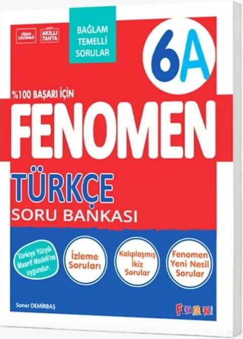 Fenomen Okul Yayınları 6. Sınıf Türkçe A Fenomen Soru Bankası