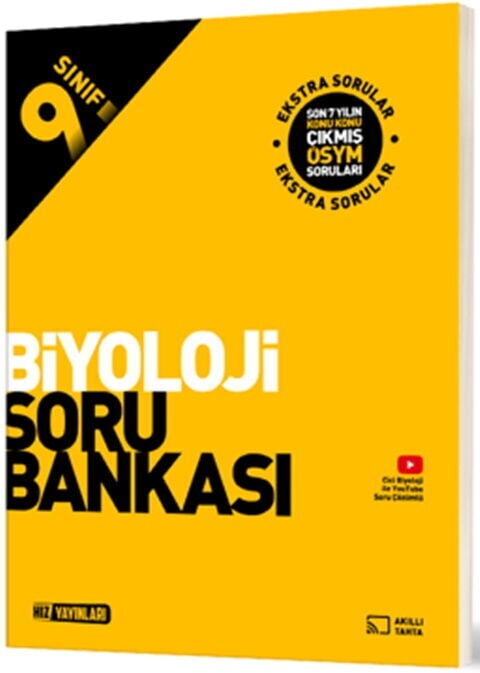 Hız Yayınları 9. Sınıf Biyoloji Soru Bankası