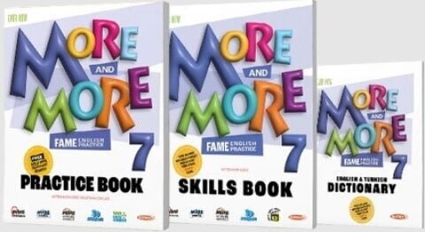 Kurmay ELT More and More English 7 Practice Book Skills Book Dictionary