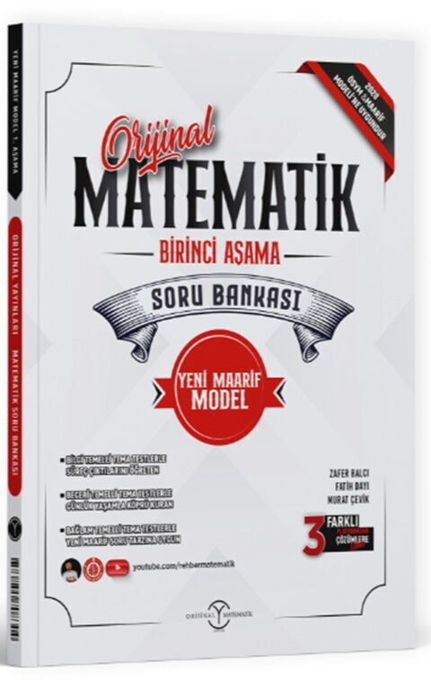 Orijinal Yayınları TYT Matematik 1. Aşama Maarif Modeli Soru Bankası