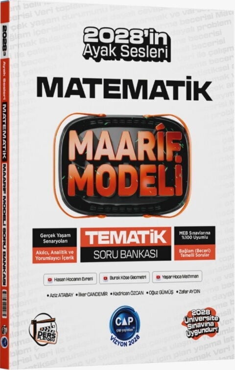 Çap Yayınları Üniversiteye Hazırlık Matematik Ders Platosu Maarif Modeli Tematik Soru Bankası