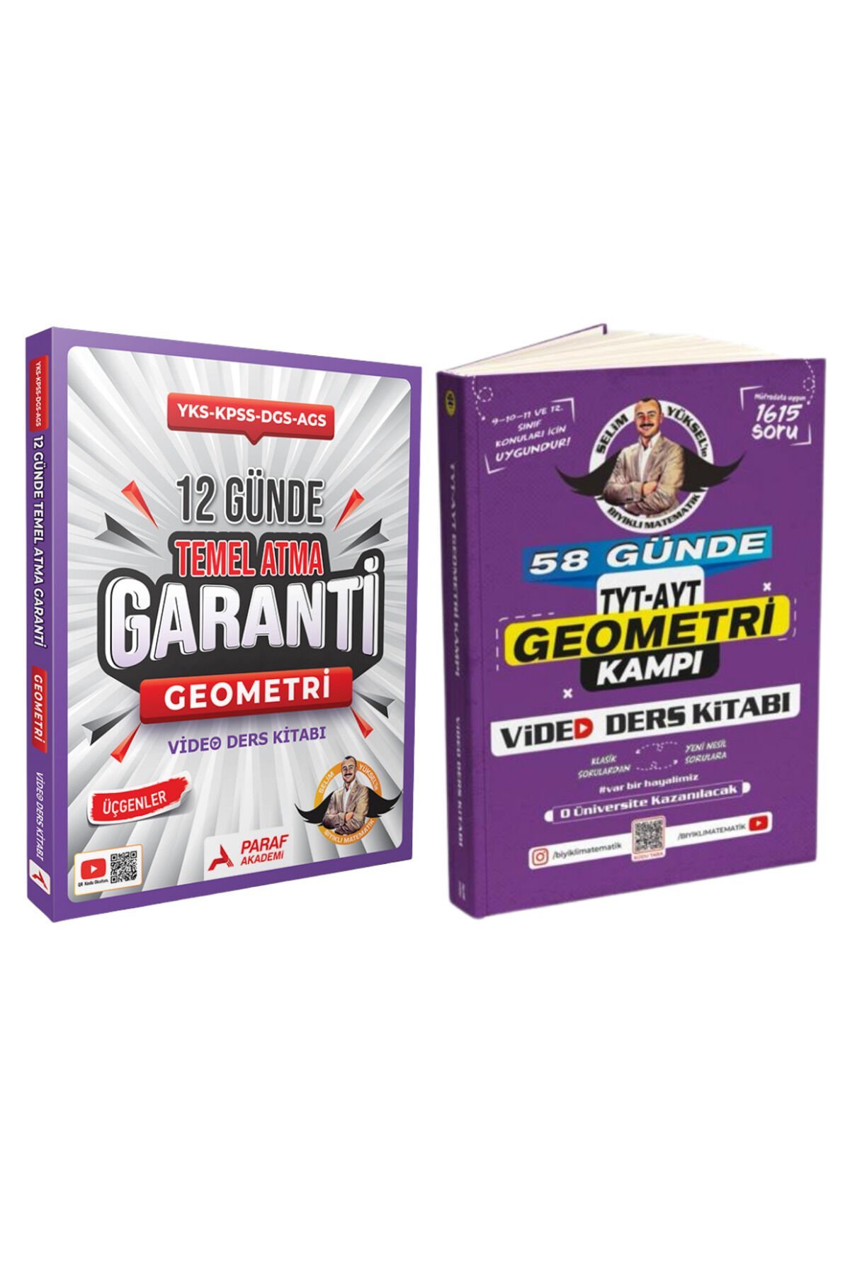 2li GEO Set 12 Günde Temel Atma Garanti - 58 Günde TYT AYT Geometri Video Ders Kitabı
