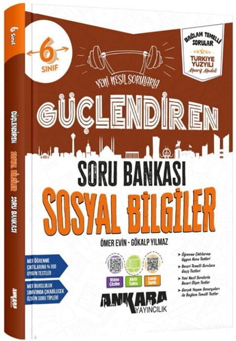 Ankara Yayıncılık 6. Sınıf Sosyal Bilgiler Güçlendiren Soru Bankası