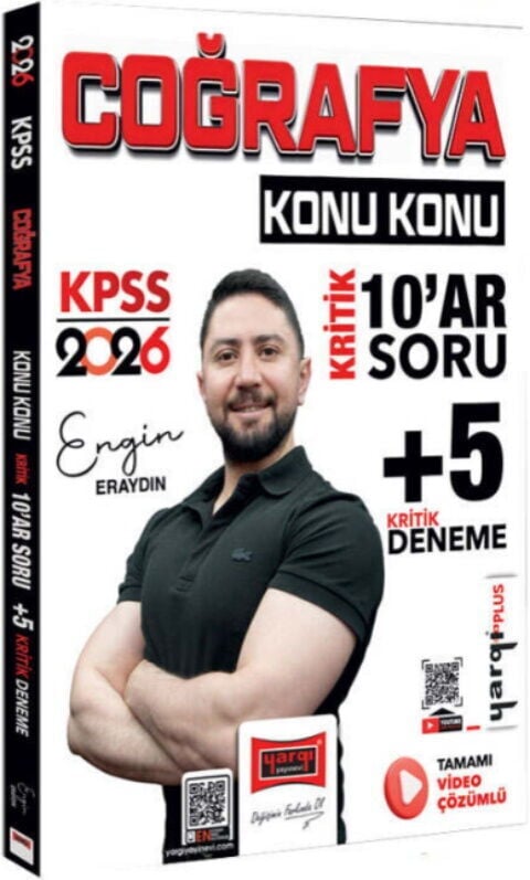 Yargı Yayınları 2026 KPSS Coğrafya Konu Konu Kritik 10 ar Soru +5 Kritik Deneme