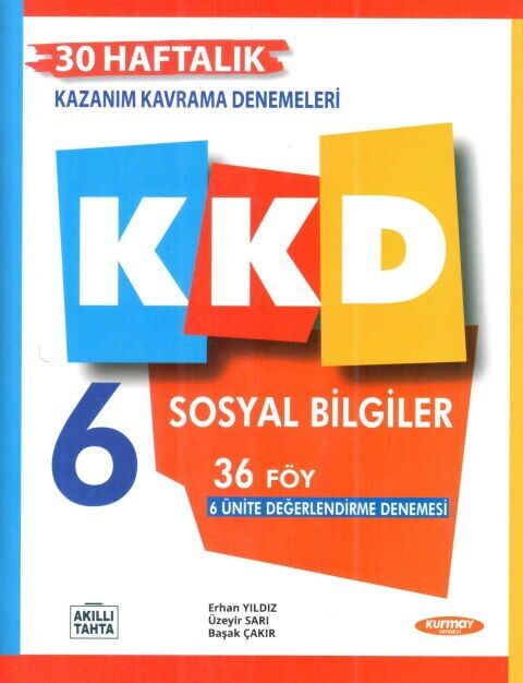 Kurmay ELT 6. Sınıf Sosyal Bilgiler KKD Haftalık Kazanım Kavrama Denemeleri