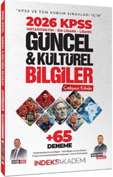 İndeks Akademi 2026 KPSS Güncel ve Kültürel Bilgiler Çalışma Kitabı