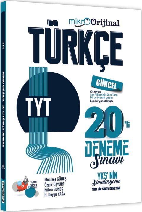 Orijinal Mikro TYT Türkçe 20’li Deneme Sınavı