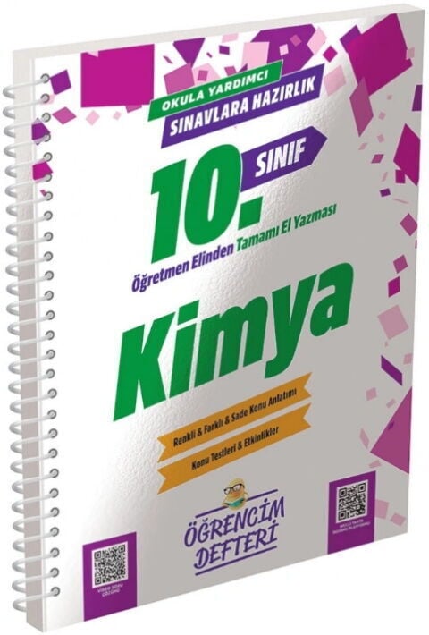 Murat Yayınları 10. Sınıf Kimya Öğrencim Defteri